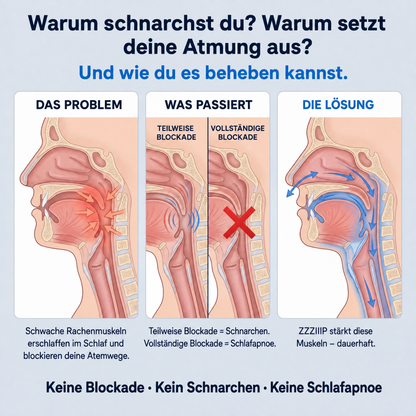 Behebt Schnarchen und Schlafapnoe