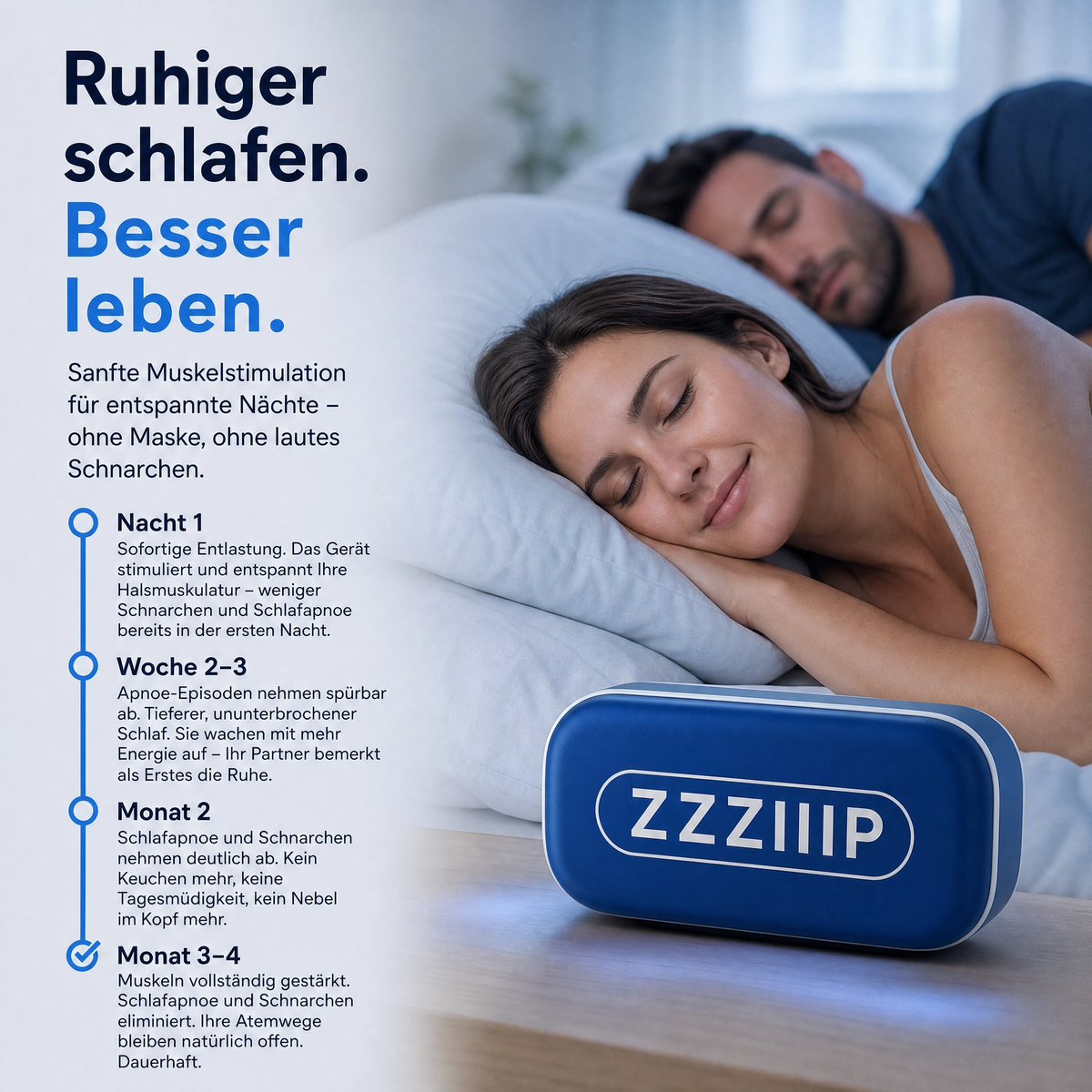 Behebt Schnarchen und Schlafapnoe