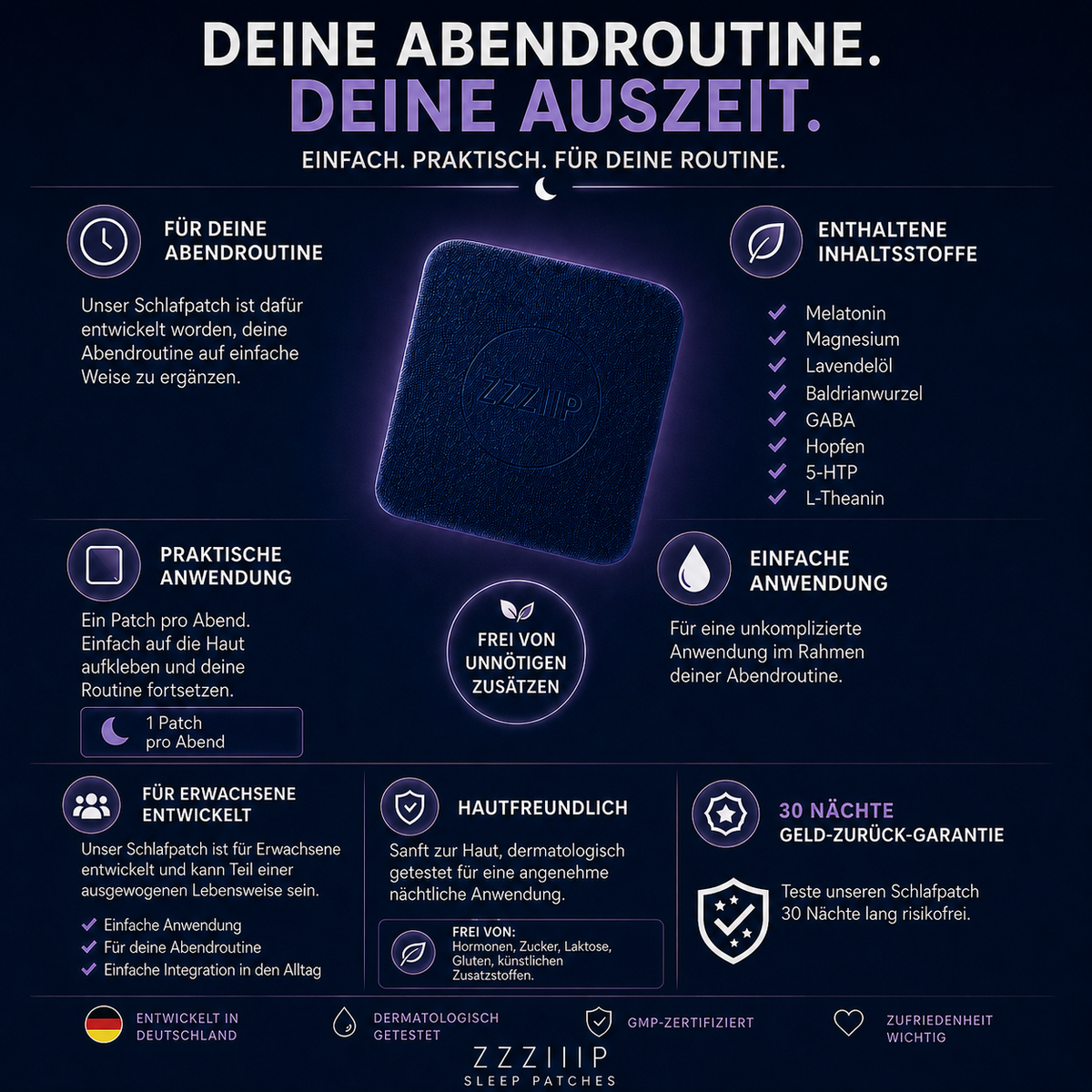 ZZZIIIP® – Ruhige Abendroutine 🌙