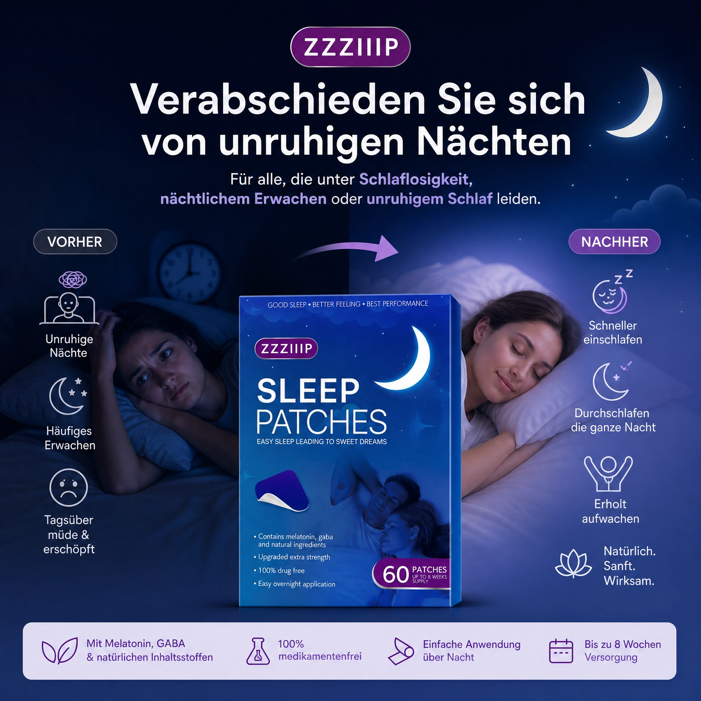 ZZZIIIP® Schlaf-Pflaster