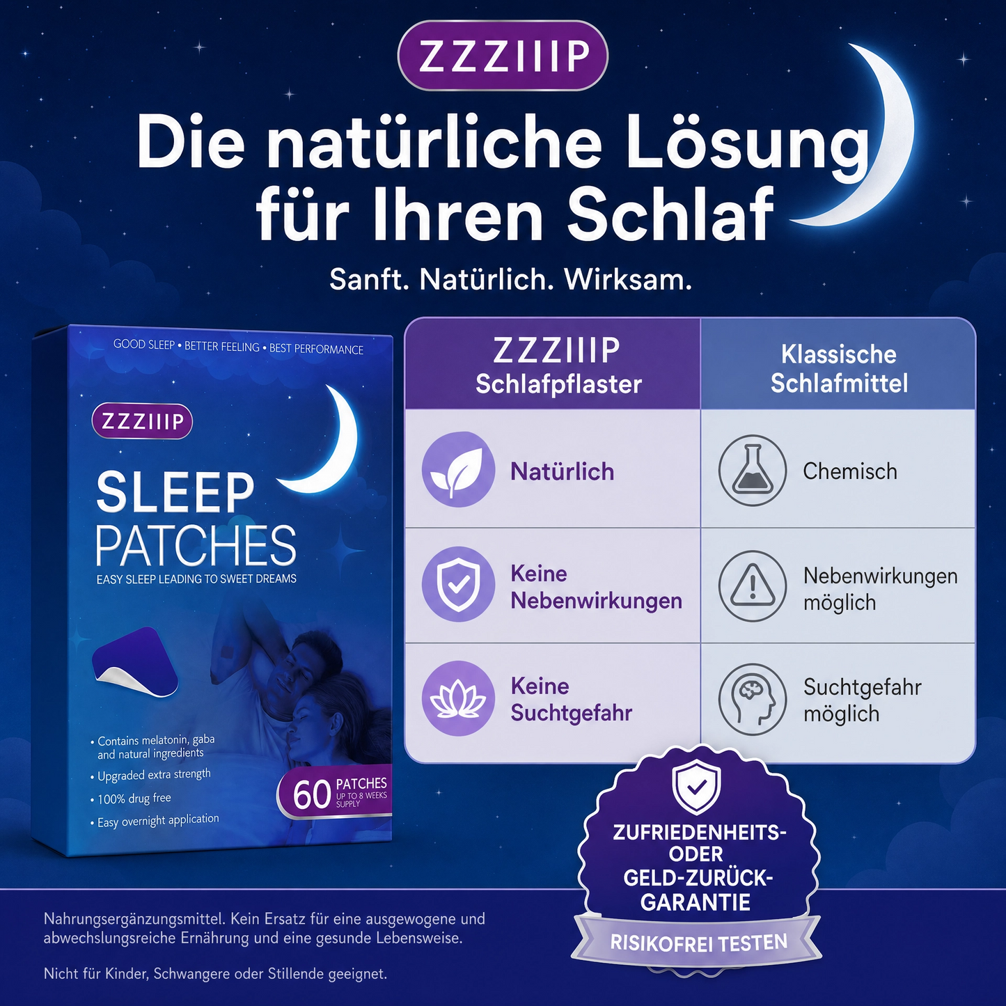 ZZZIIIP® Schlaf-Pflaster