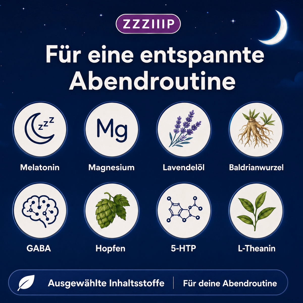 ZZZIIIP® – Ruhige Abendroutine 🌙